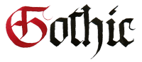 Example of gothic lettering