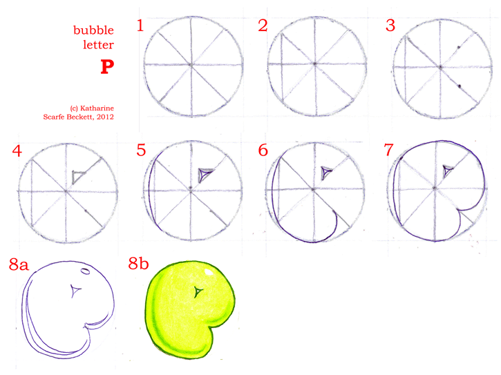 How To Draw Bubble Letters Page 2